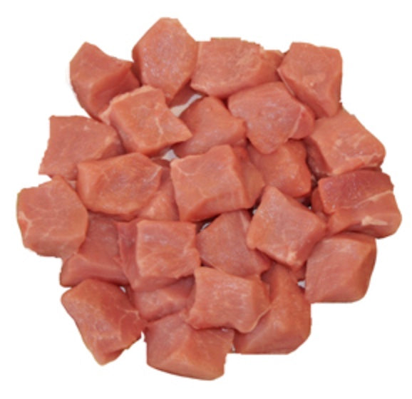 NZ Free Farmed Pork Leg Diced 1KG